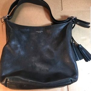 COACH 19889 Black Leather Legacy Duffle